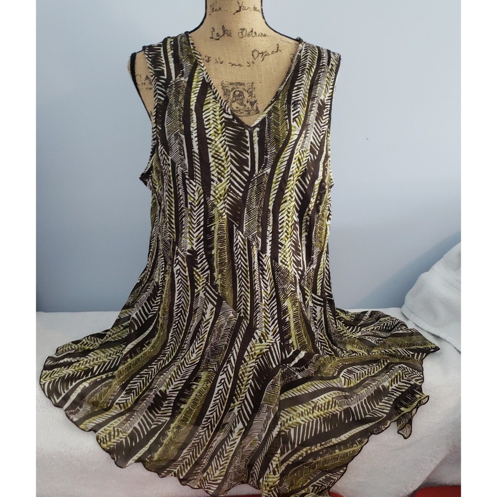 Cato Womans Plus Size Blouse Sleeveless‎ Size 1X
